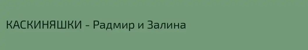 КАСКИНЯШКИ - Радмир и Залина